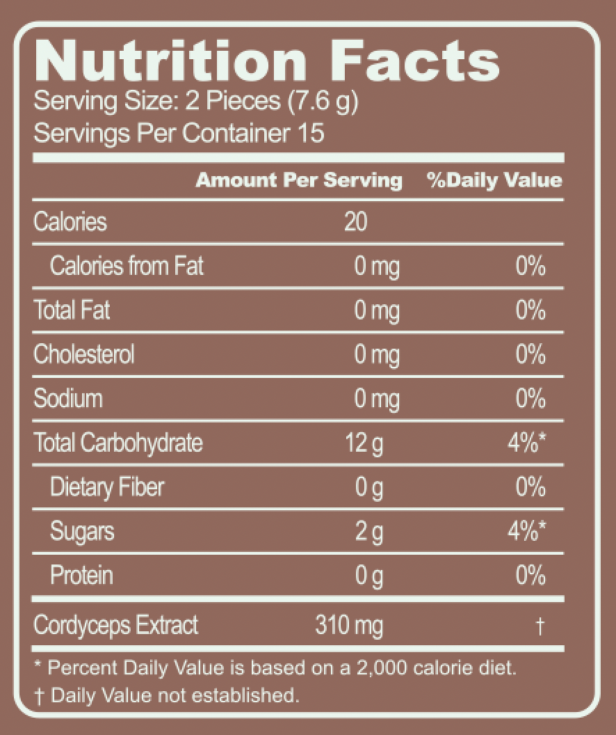 Organic Mushroom Gummy- Energy