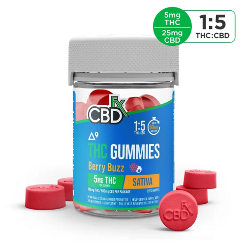 CBD + Delta 9 Gummies Berry Buzz (500mg CBD | 100mg THC)