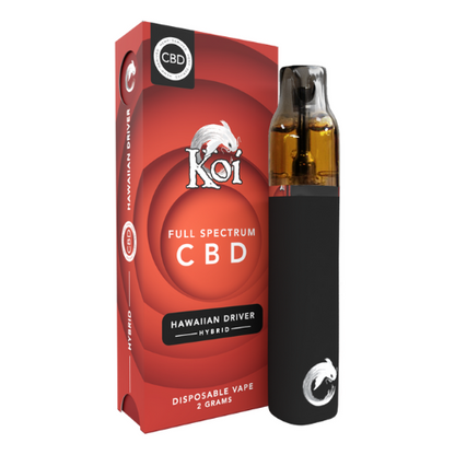 CBD Full Spectrum Disposable Vape Bar (2 Gram) - Hawaiian Driver (Hybrid)