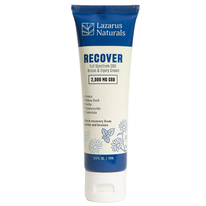 CBD BRUISE & INJURY CREAM, RECOVER (2000mg)